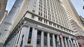 208-S-LaSalle-St-1 building with american flag